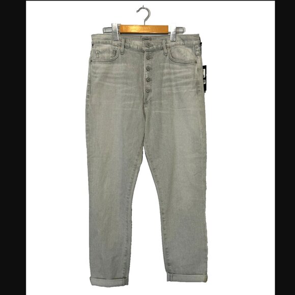 NWT Citizens of Humanity Olivia High Rise Slim Ankle Jeans Light Zinc COH 32 - Picture 8 of 8